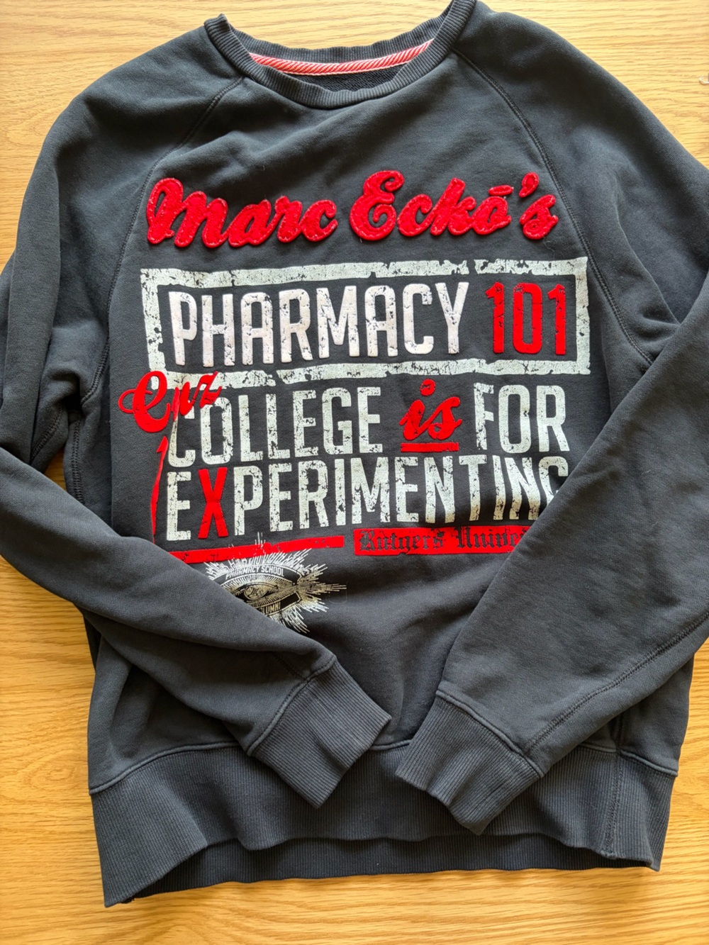 Marc Ecko Rutgers University college Crewneck Sweatshirt